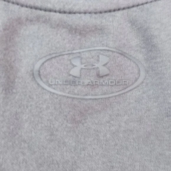 Under Armour HeatGear racer back Tank Top grey women's size L - Picture 8 of 10